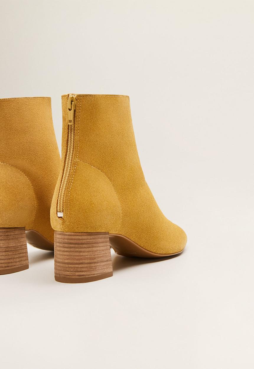 MANGO - Marsela 1 suede ankle boot - yellow
