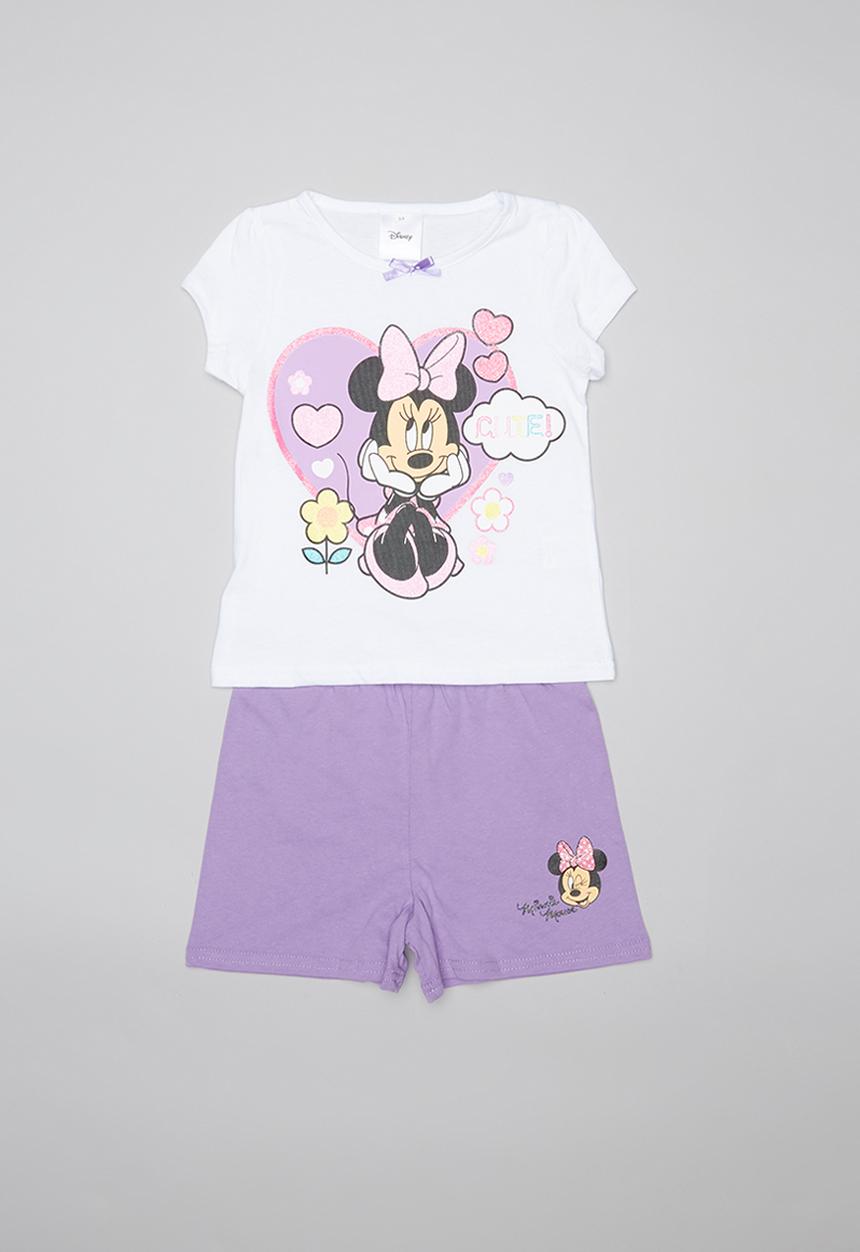 Pop Candy - Girls minnie mouse set - white & purple