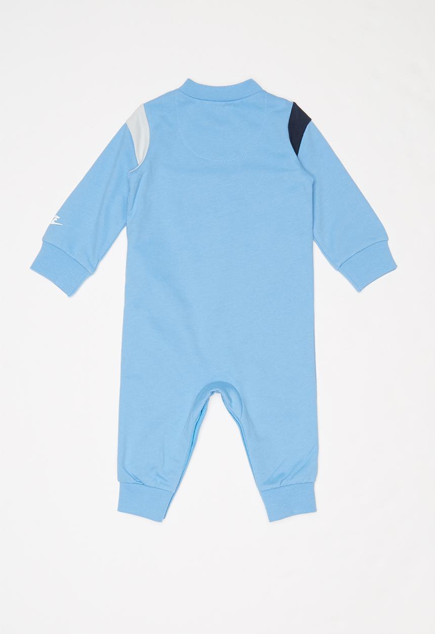 Nike - Nike baby colour block coverall - blue