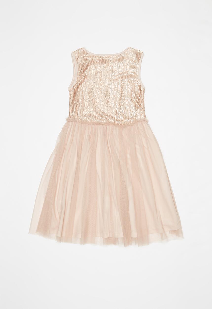 Pop Candy - Sequin combo party dress - pink