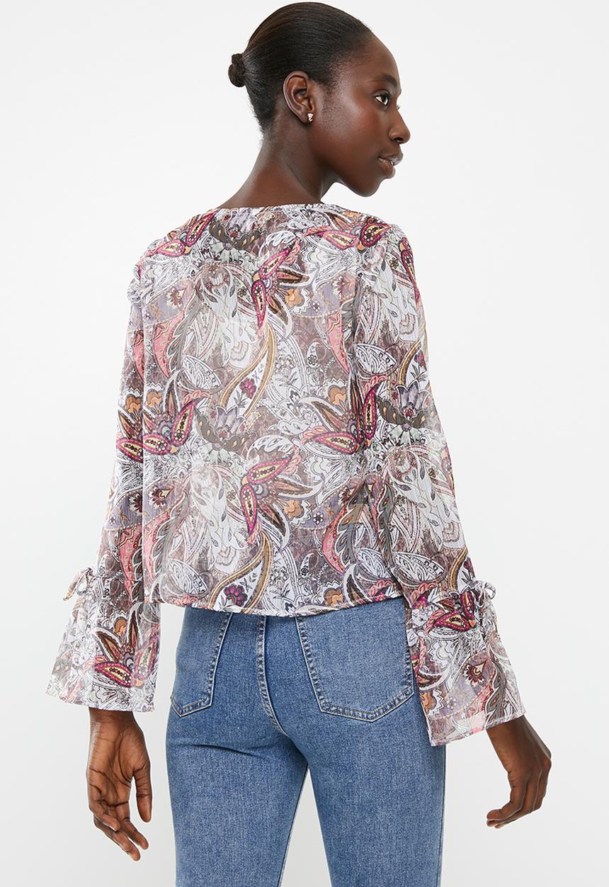 Superbalist - Sheer gypsy blouse - multi 