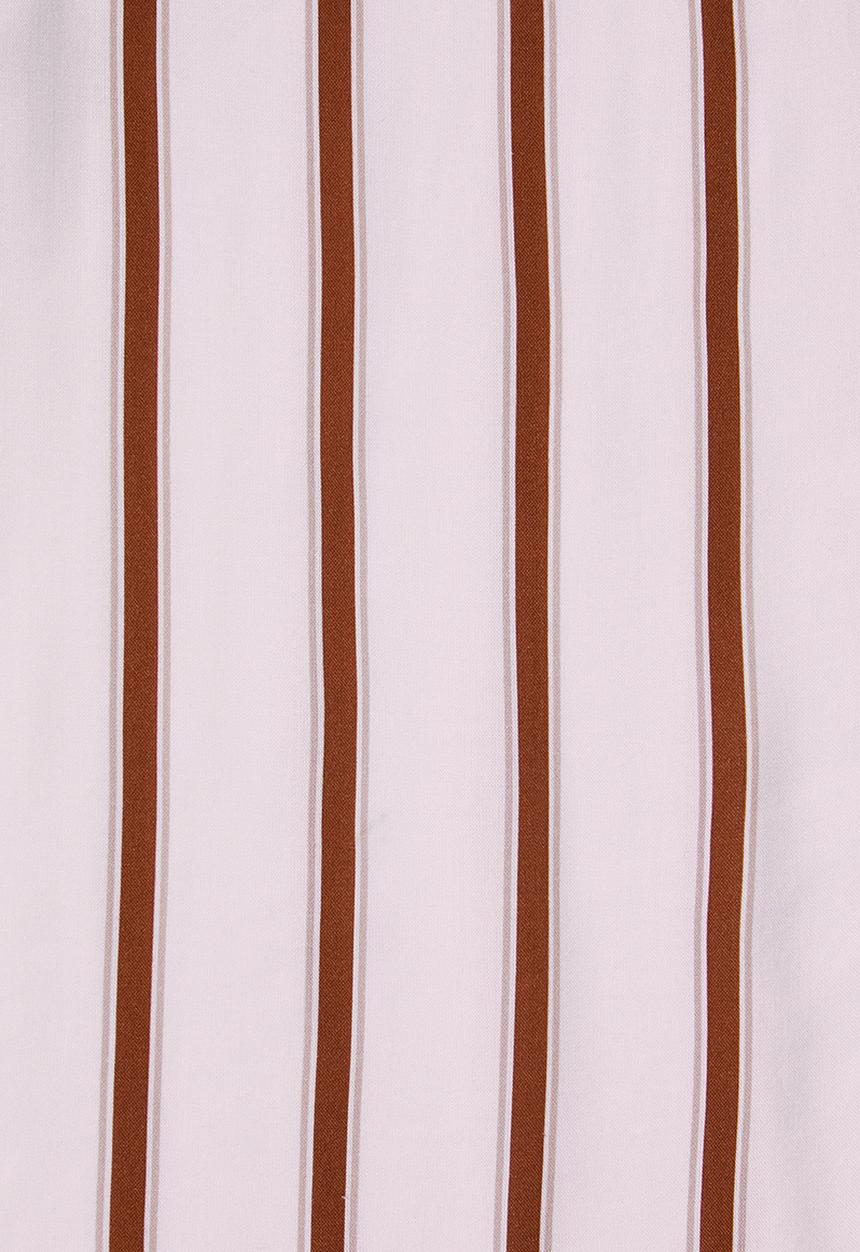 Superbalist - Longline shirt - rust & white 
