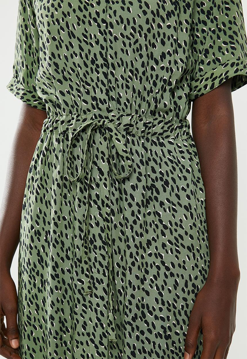 New Look - Elma drawstring dress - green