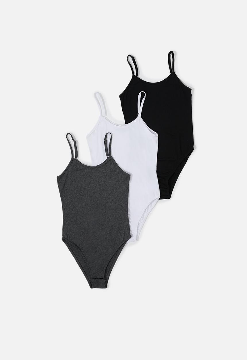 Superbalist - 3 Pack cami bodysuit - multi