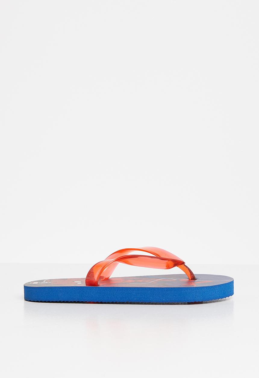 Pop Candy - Spiderman flip flop - dark blue & red