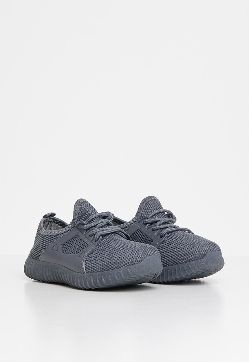 Pop Candy - Knit tie sneaker - grey