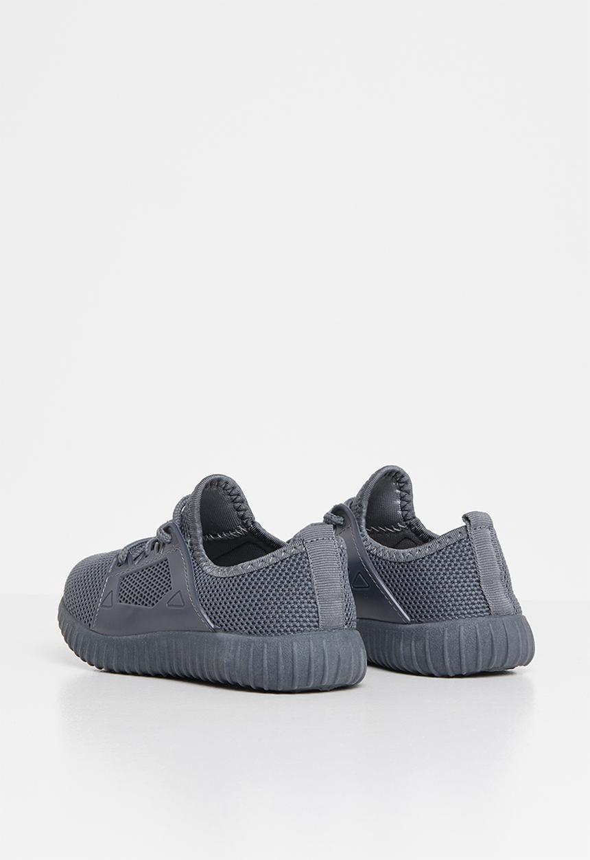 Pop Candy - Knit tie sneaker - grey
