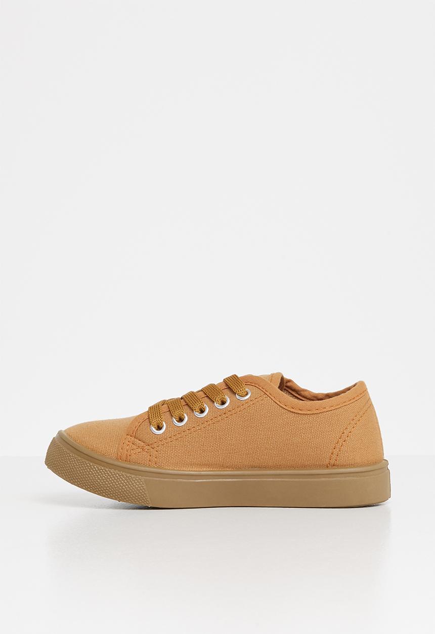 Pop Candy - Lace up sneaker - tan