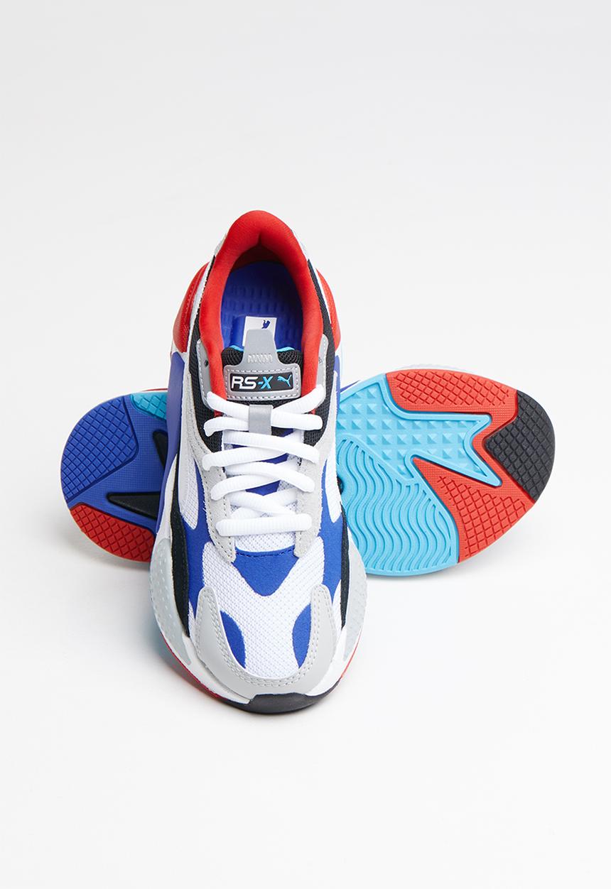 PUMA - Rs-x³ puzzle junior sneakers - white/dazzling blue