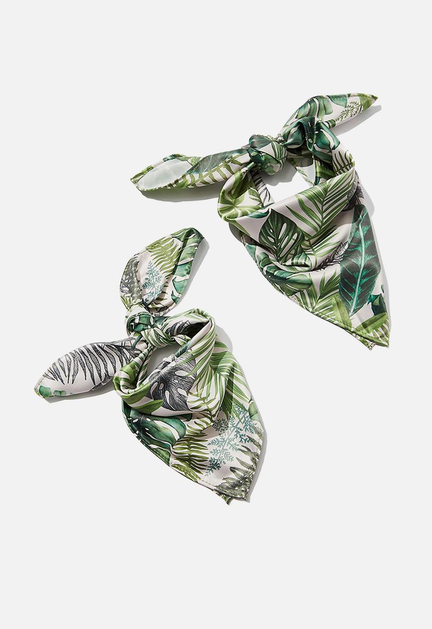 Typo - Pet & owner bandana set - fern foliage