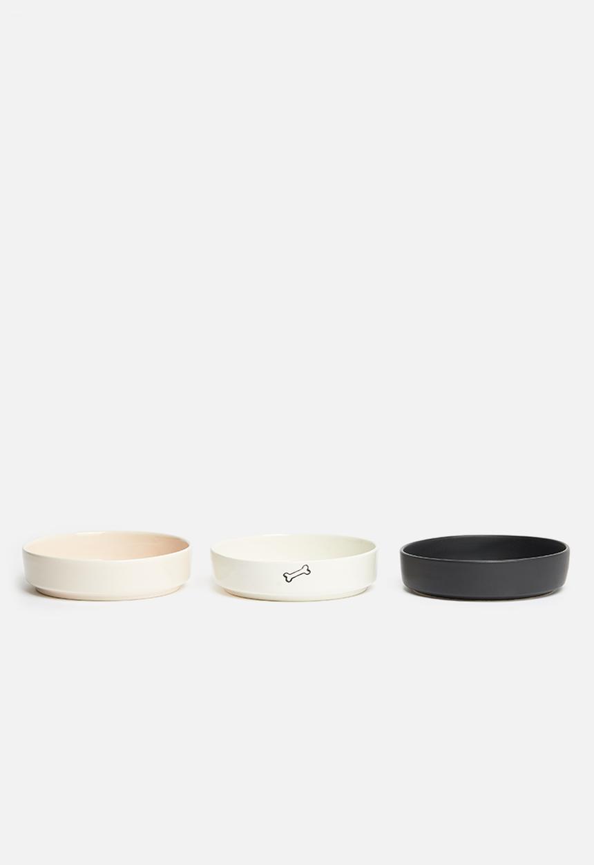 Urchin Art - Dog bowl - bone