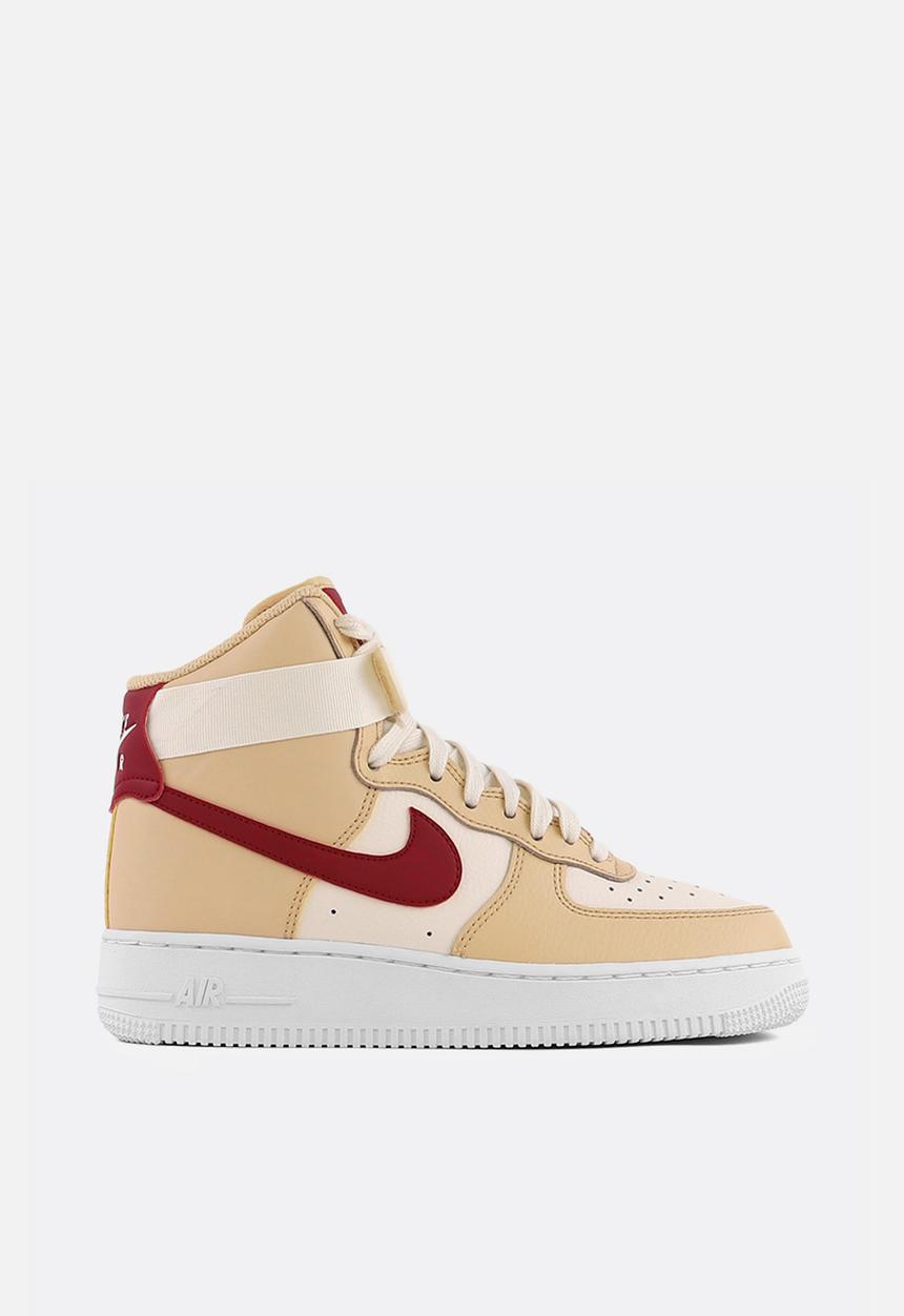 Nike - Air Force 1 High - white onyx / noble red-pale ivory-white