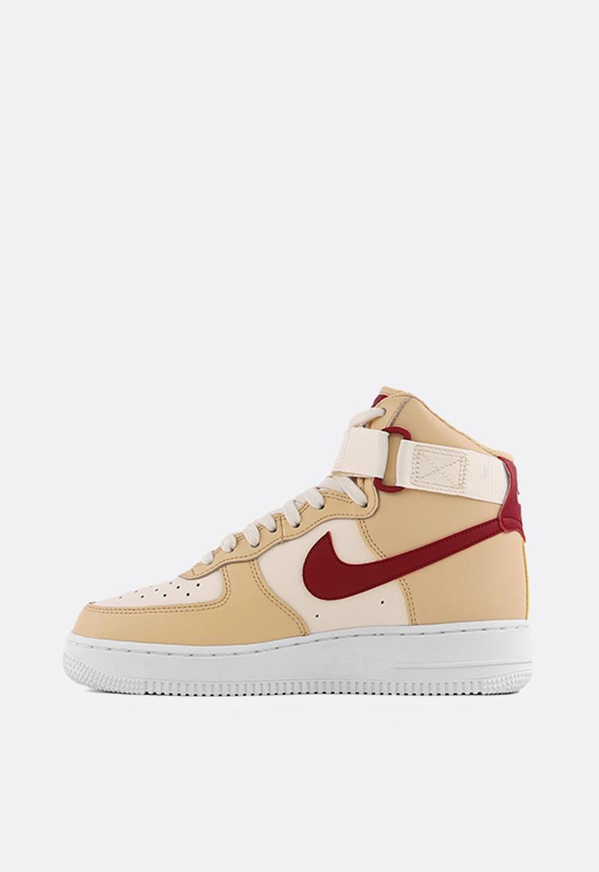 Nike - Air Force 1 High - white onyx / noble red-pale ivory-white