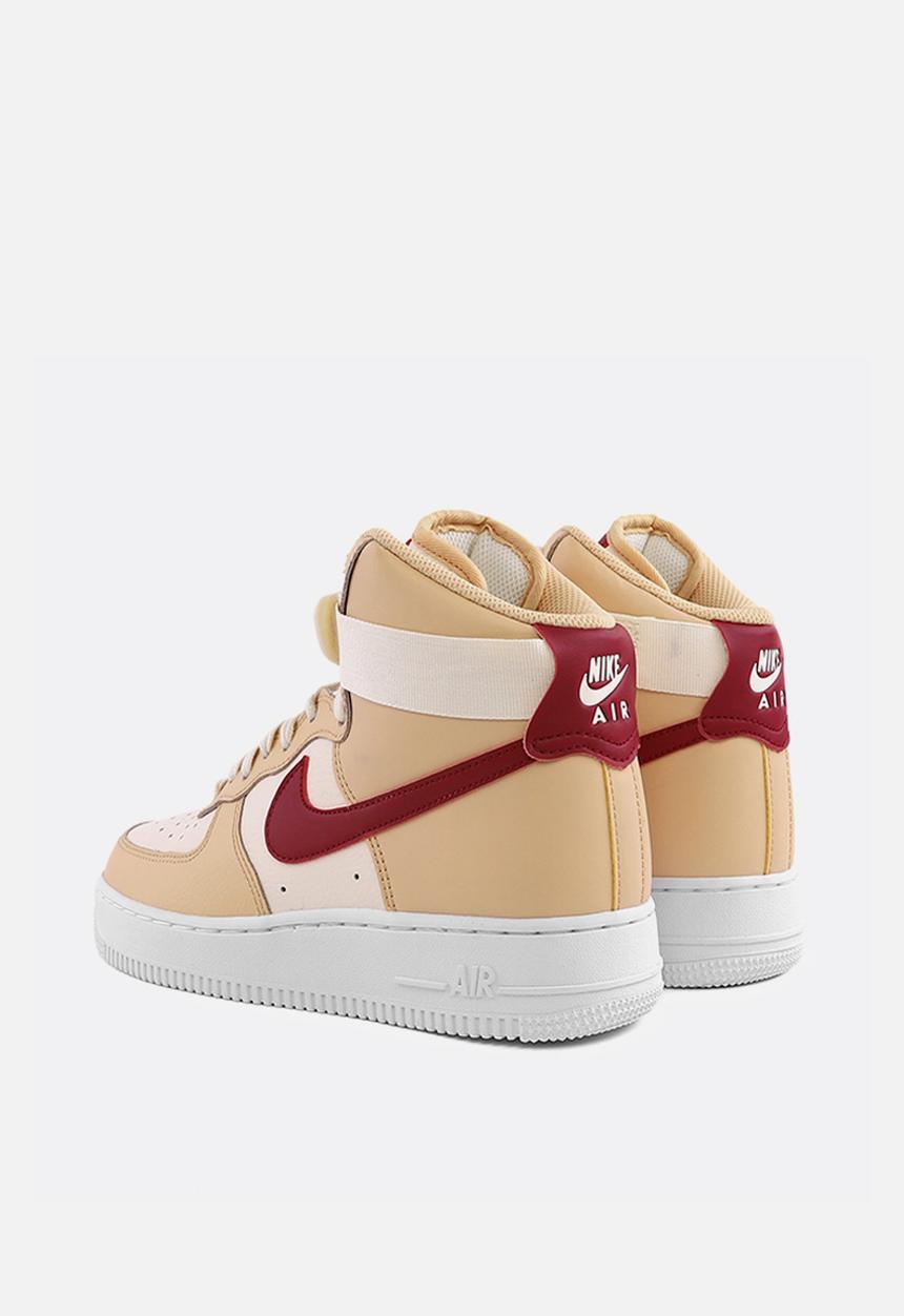 Nike - Air Force 1 High - white onyx / noble red-pale ivory-white