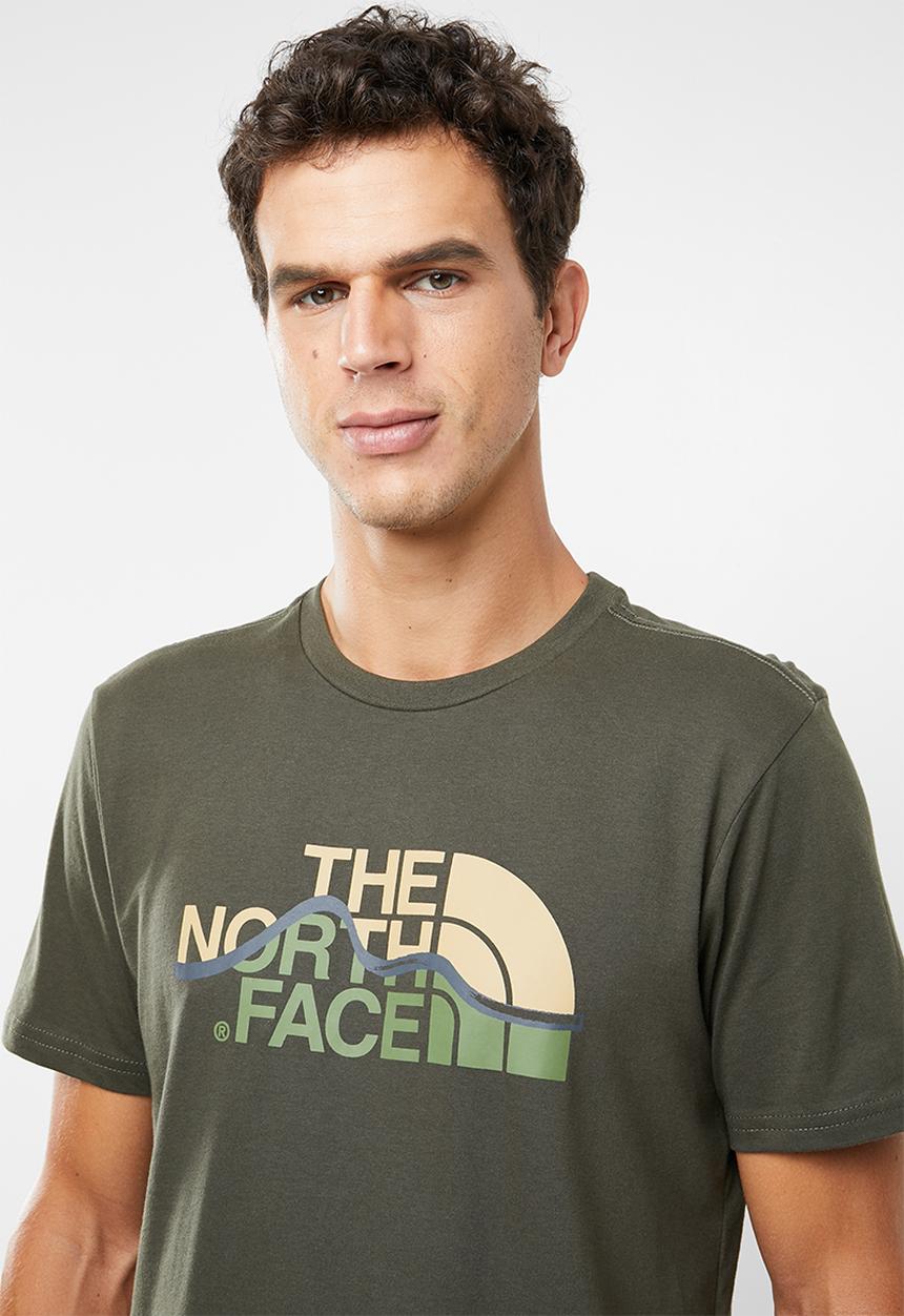 The North Face - Mountain line short sleeve tee - khaki