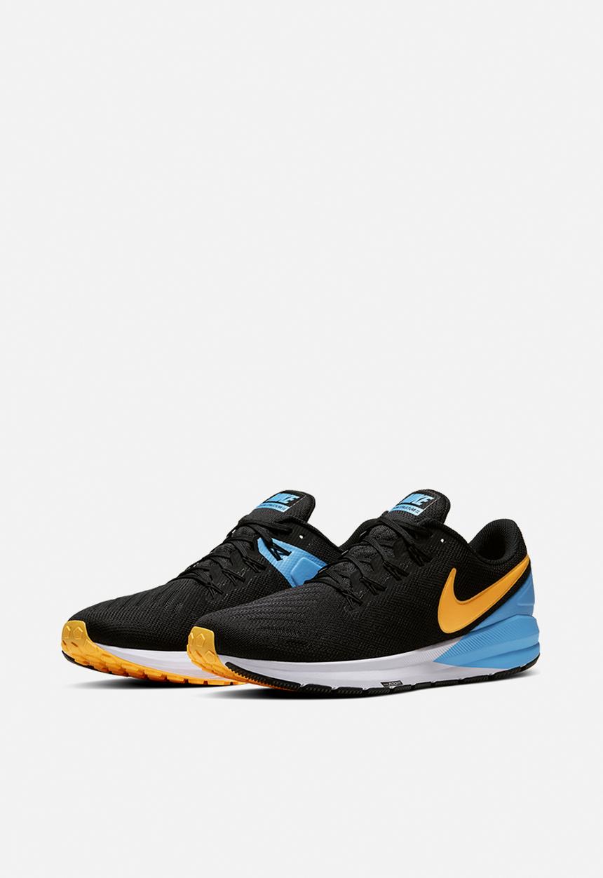 Nike - Air Zoom structure 22 - black/laser orange-university blue-white
