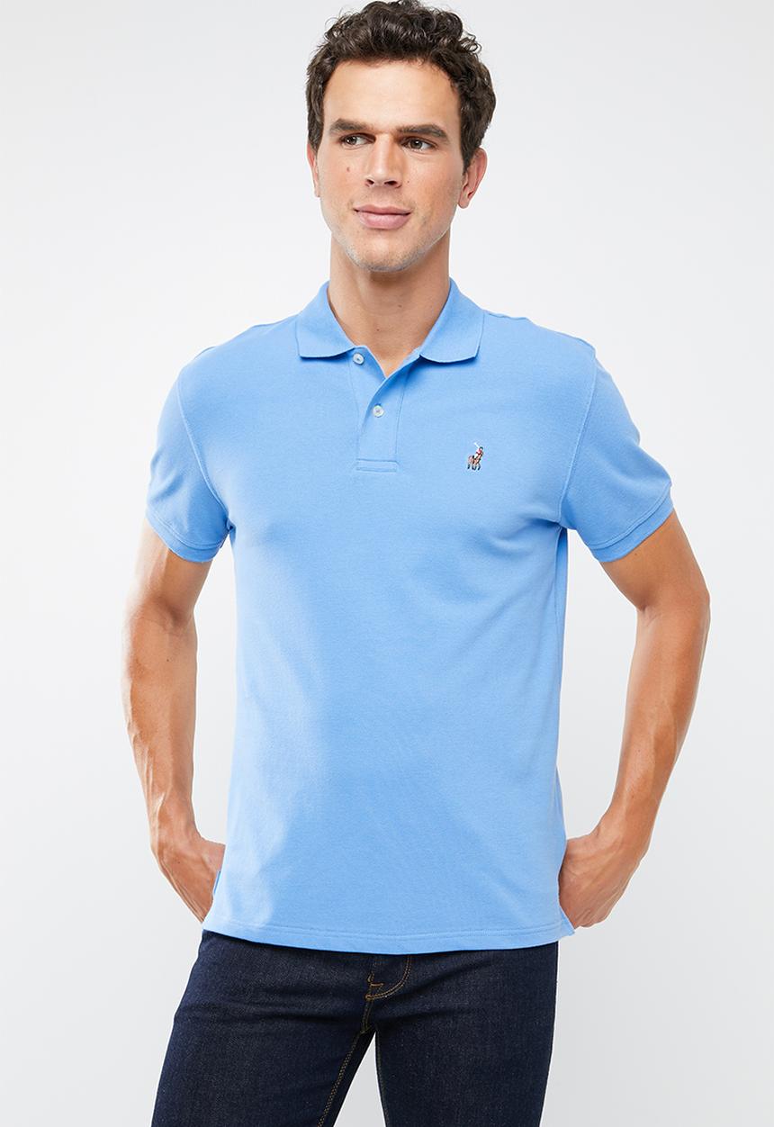POLO - Polo riveria custom fit short sleeve golfer - blue