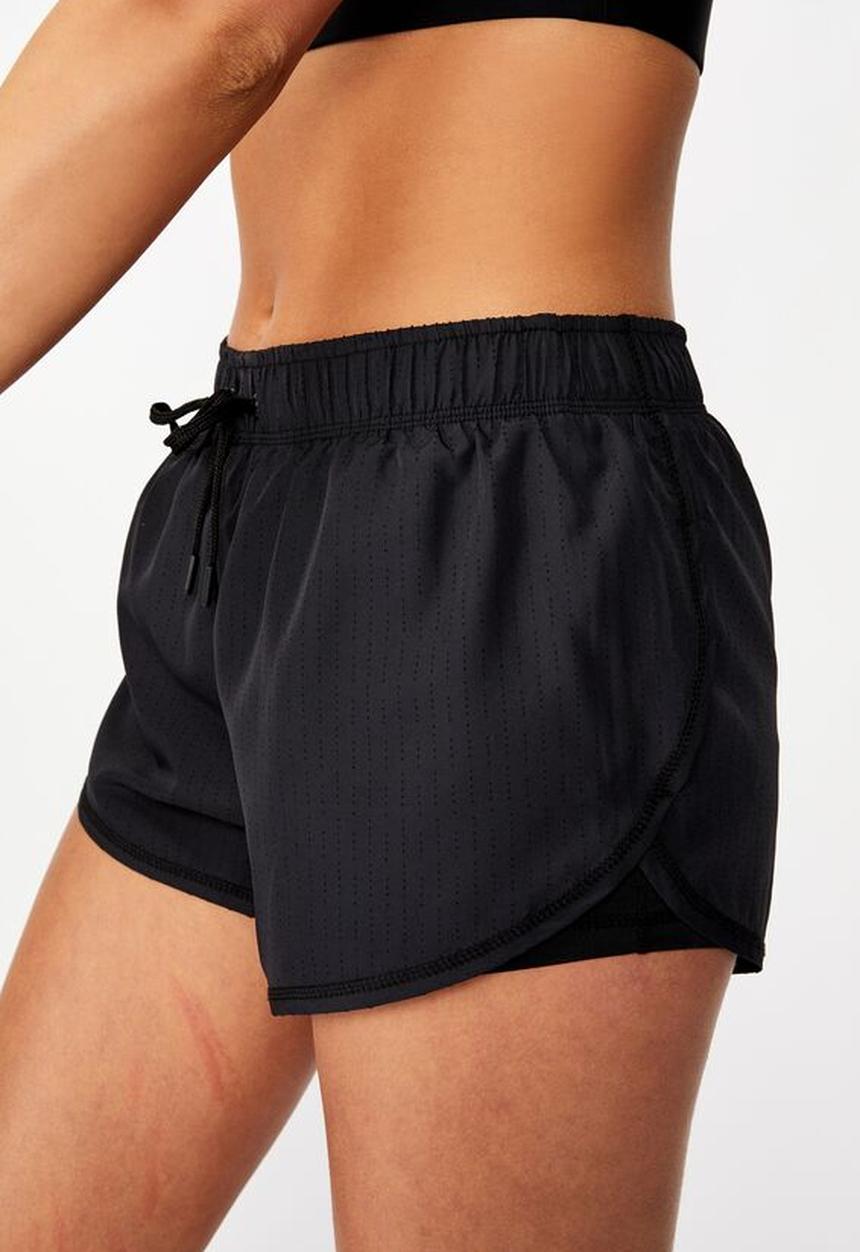 Cotton On - Move jogger short - black