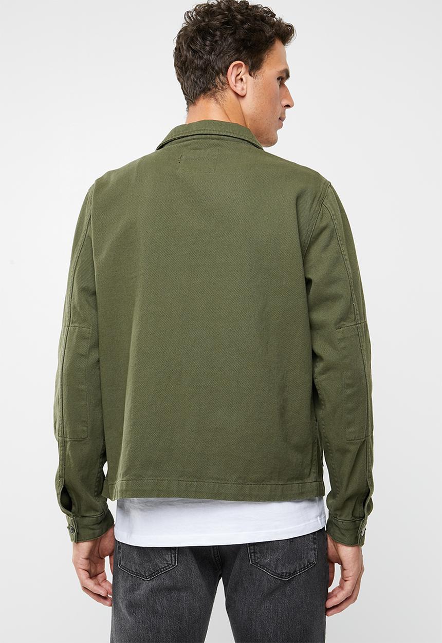 Superbalist - Overdyed worker jacket - khaki