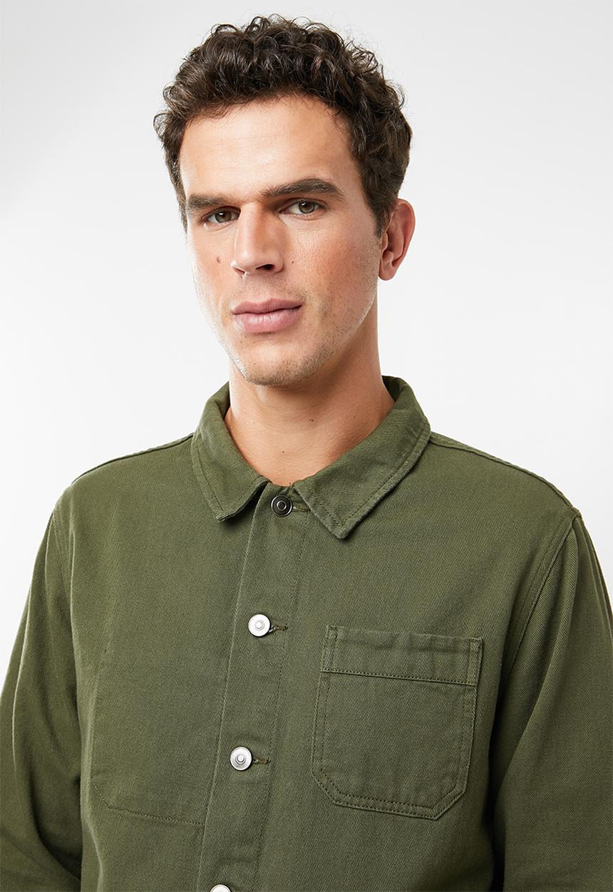 Superbalist - Overdyed worker jacket - khaki