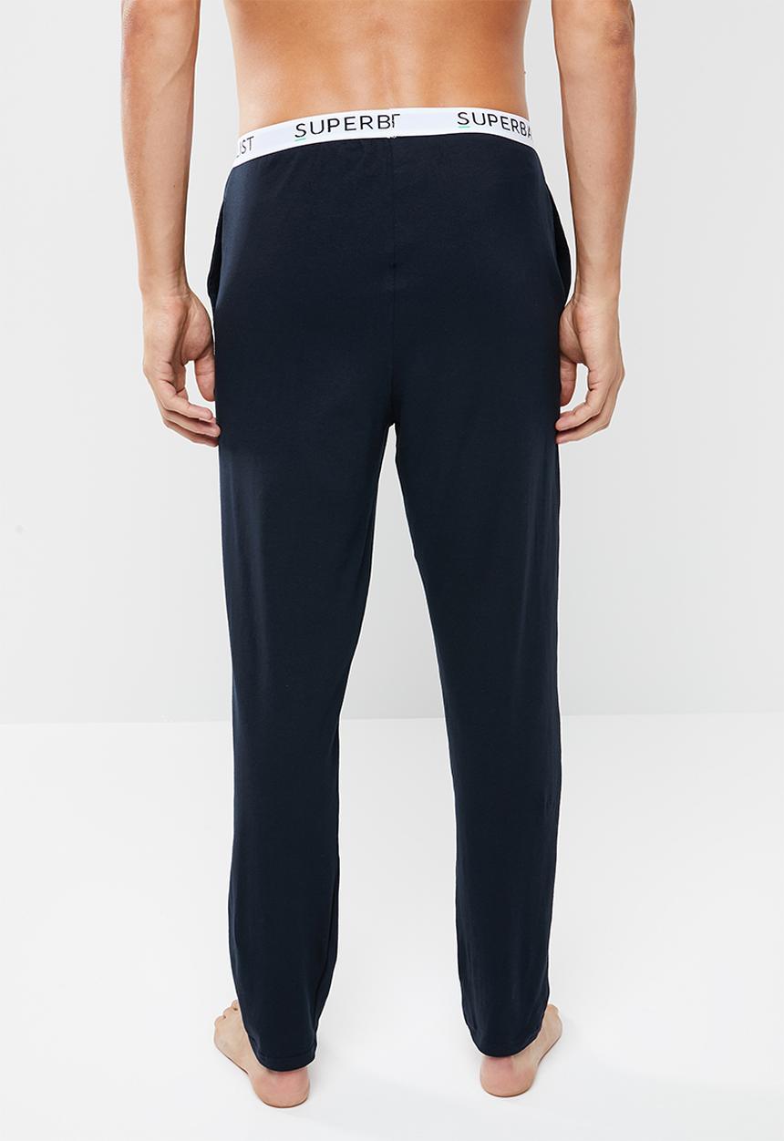 Superbalist - Knit slim fit lounge pants - navy