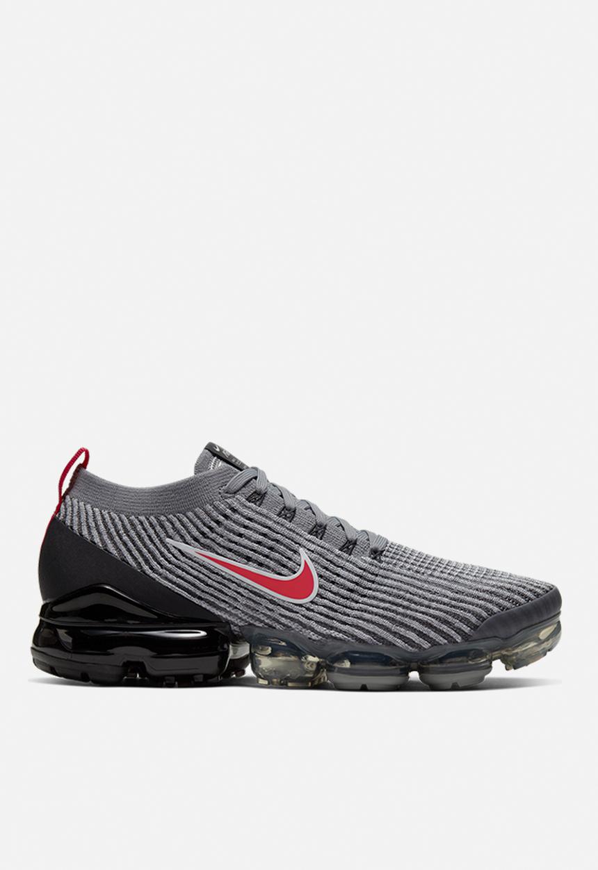 Nike - Air Vapormax Flyknit 3 - particle grey/university red-black