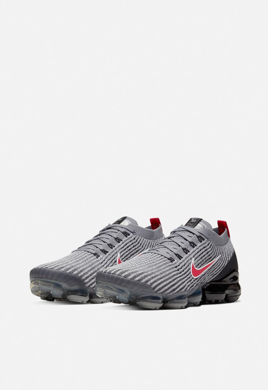 Nike - Air Vapormax Flyknit 3 - particle grey/university red-black