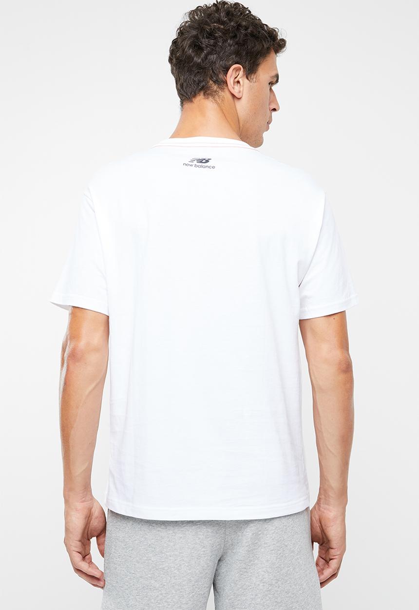 New Balance  - New balance athletics trail tee - white