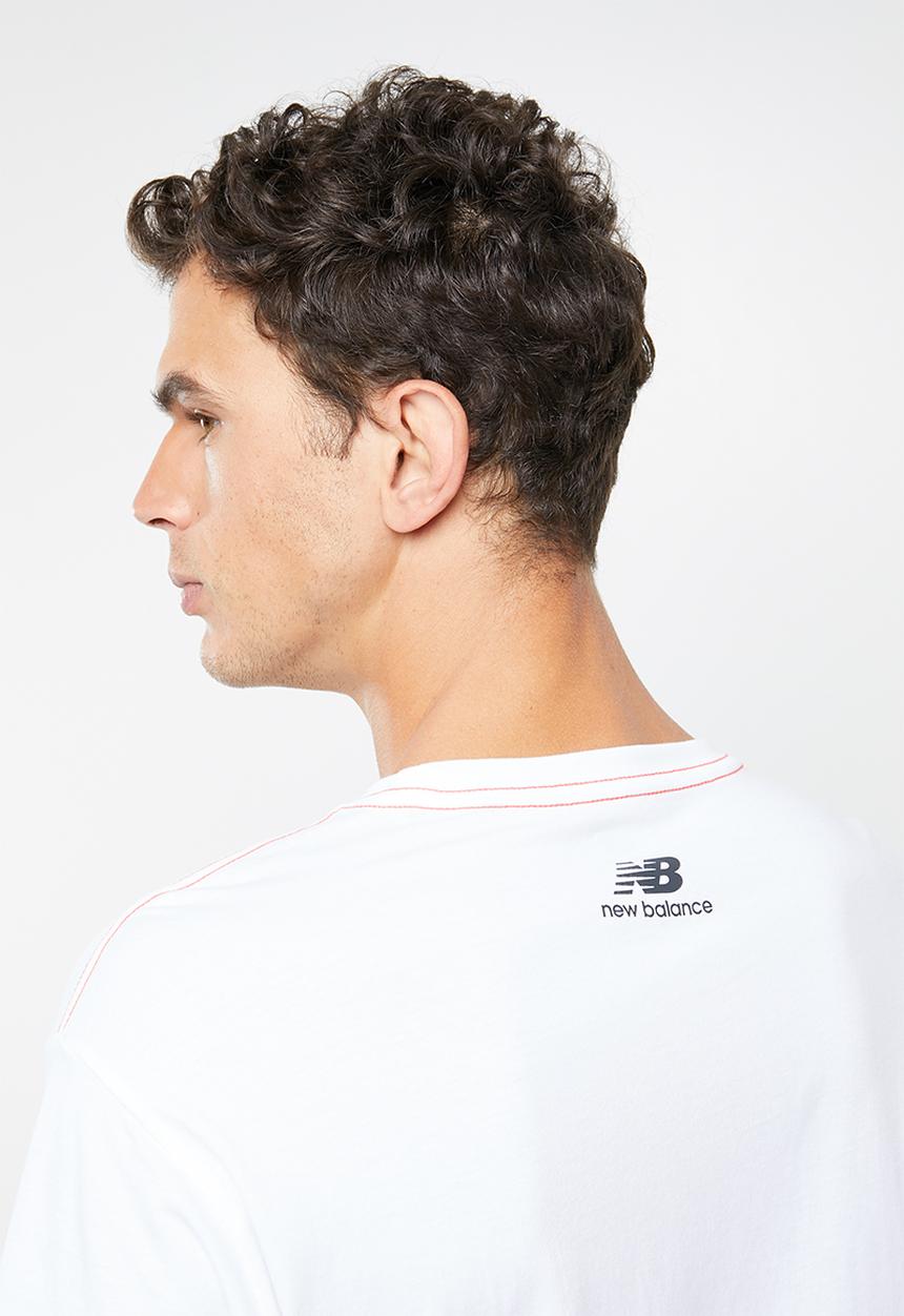 New Balance  - New balance athletics trail tee - white