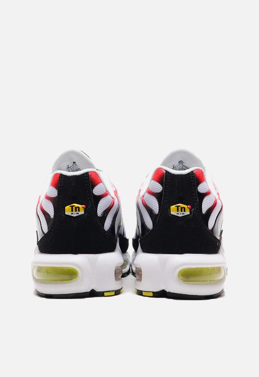Nike - Air Max Plus - white/laser crimson-lemon venom-black