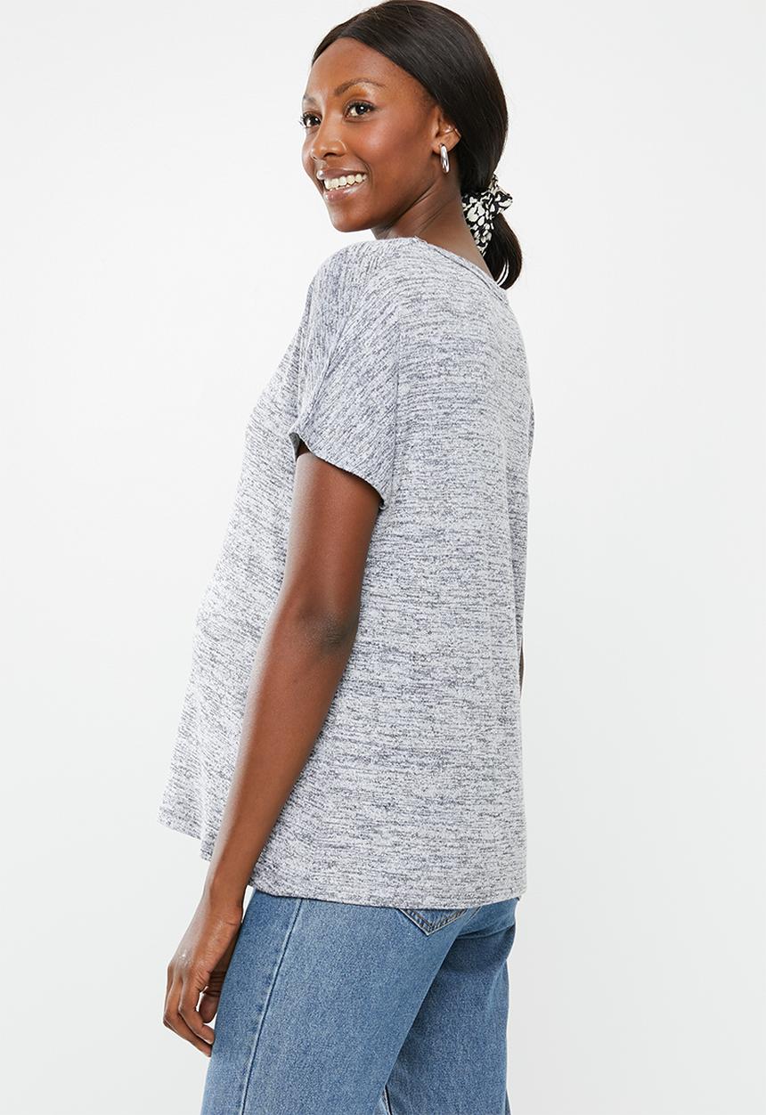 Cotton On - Maternity Karly short sleeve top - grey