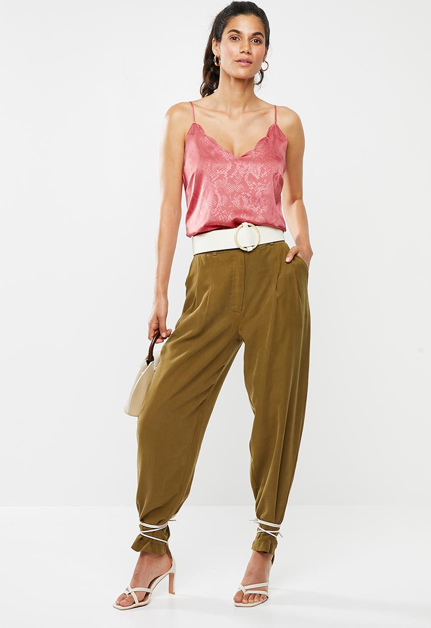 Glamorous - Scallop cami - pink
