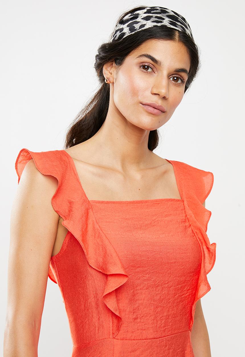 Glamorous - Square neck dress - orange