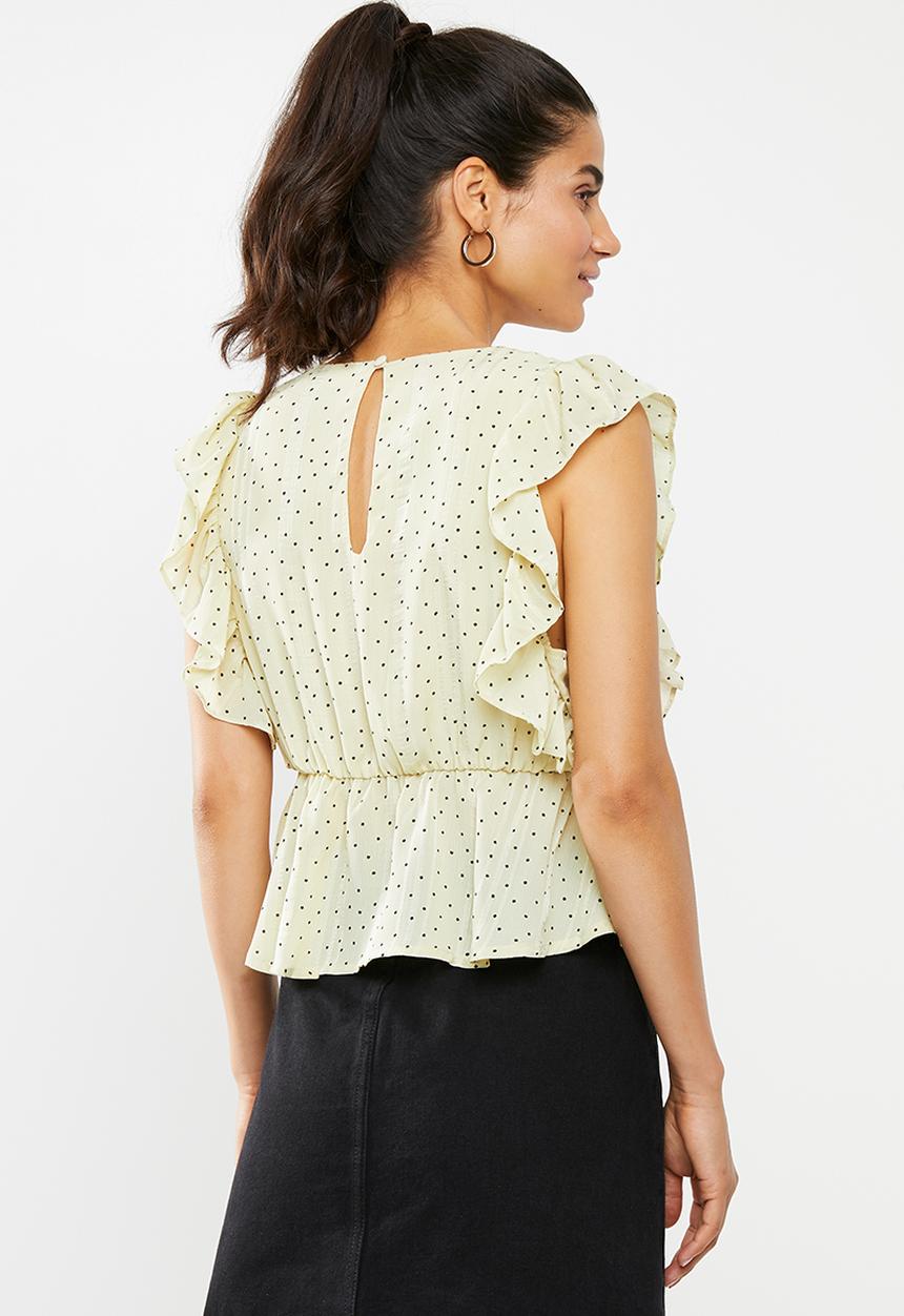 Glamorous - Tier top - black & cream