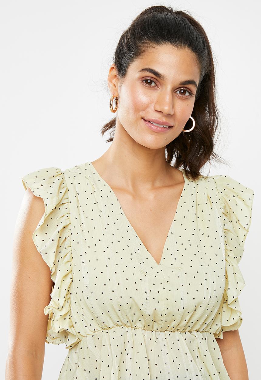 Glamorous - Tier top - black & cream
