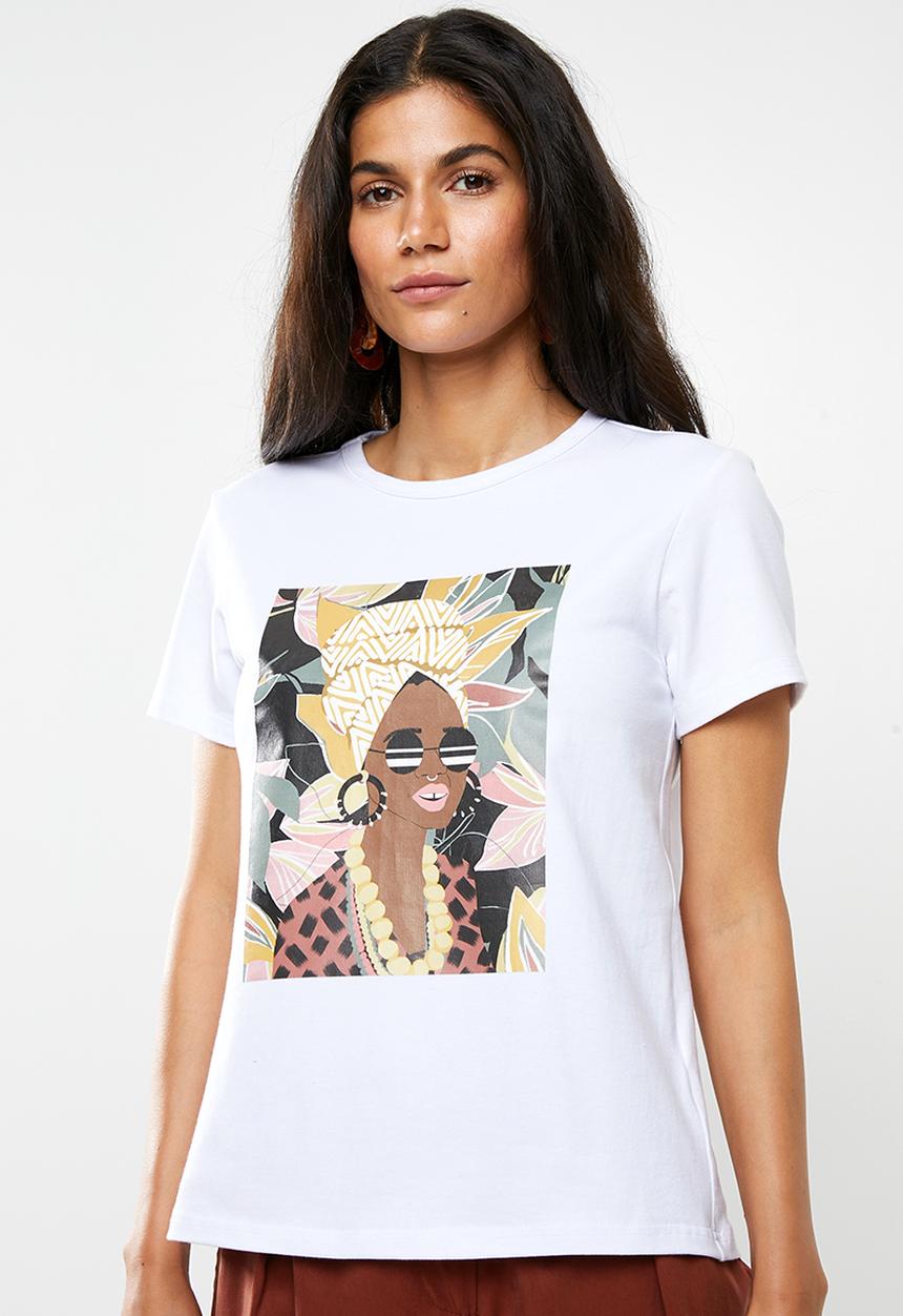 Me&B - Printed tee - white