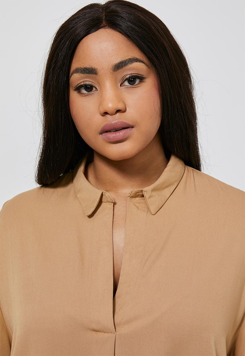 Superbalist - Notch neck shirt - beige