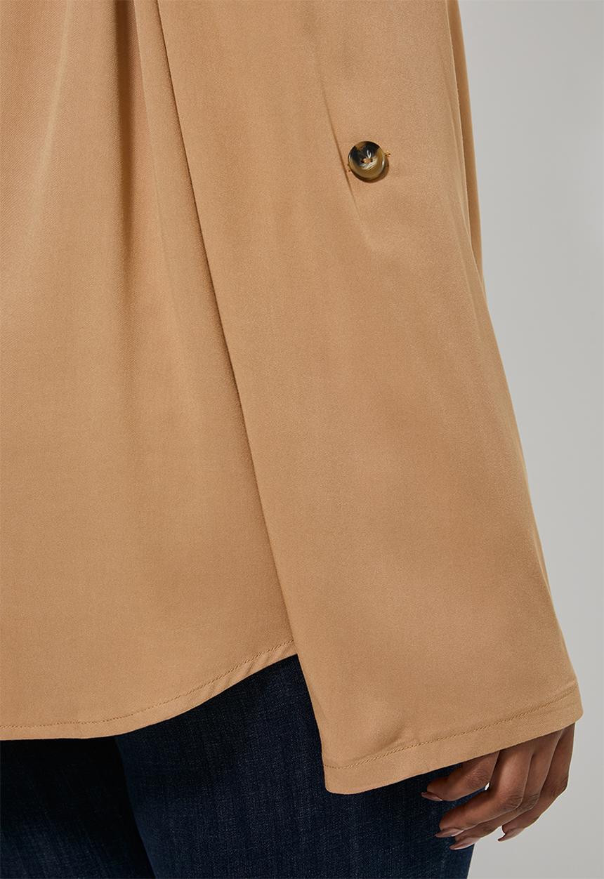 Superbalist - Notch neck shirt - beige