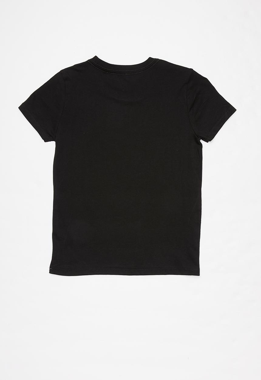 GUESS - Teens short sleeve Guess stamp tee - black & yellow