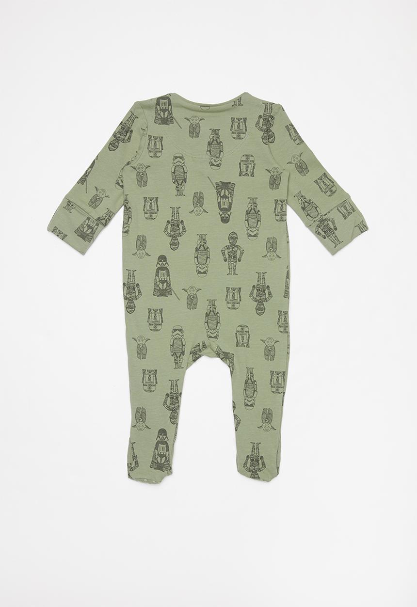Cotton On - The long sleeve zip romper -  green 