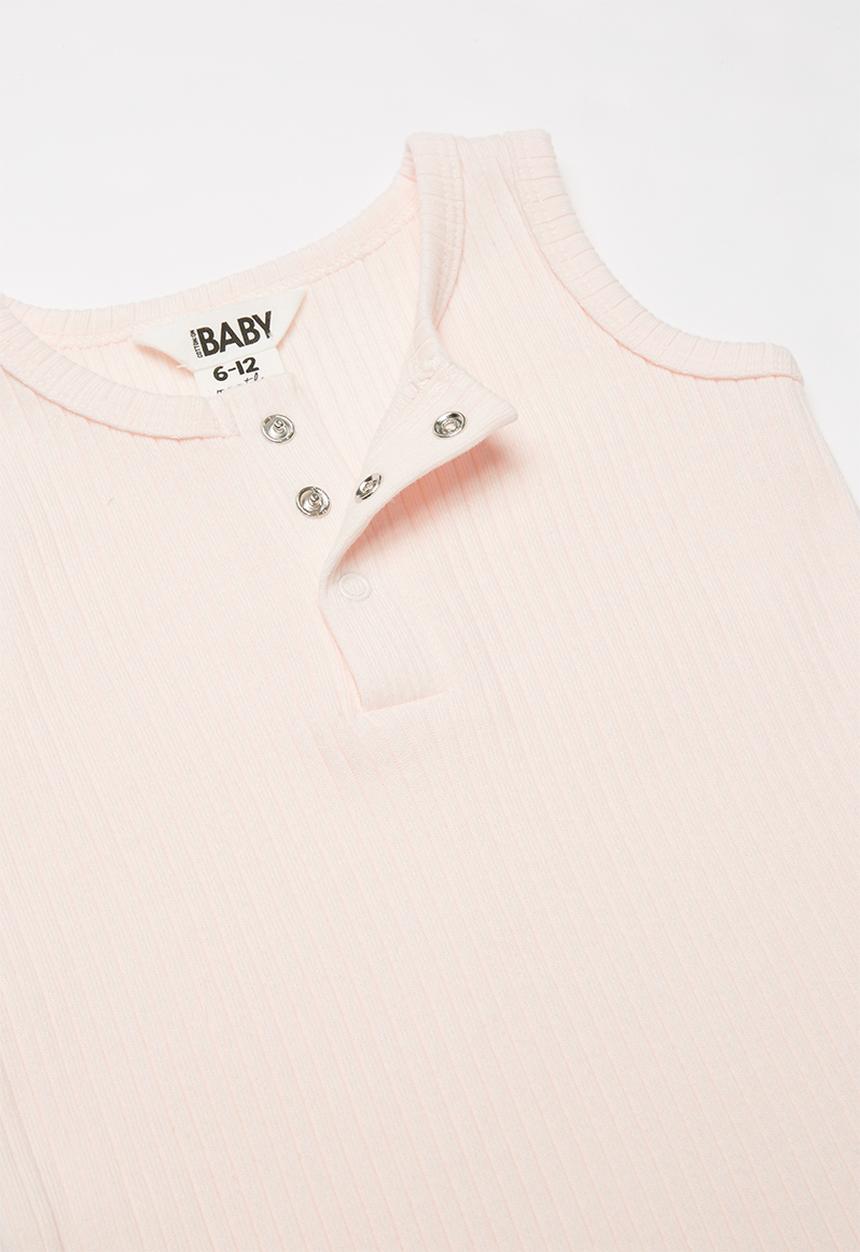 Cotton On - The sleeveless short leg romper -  pink
