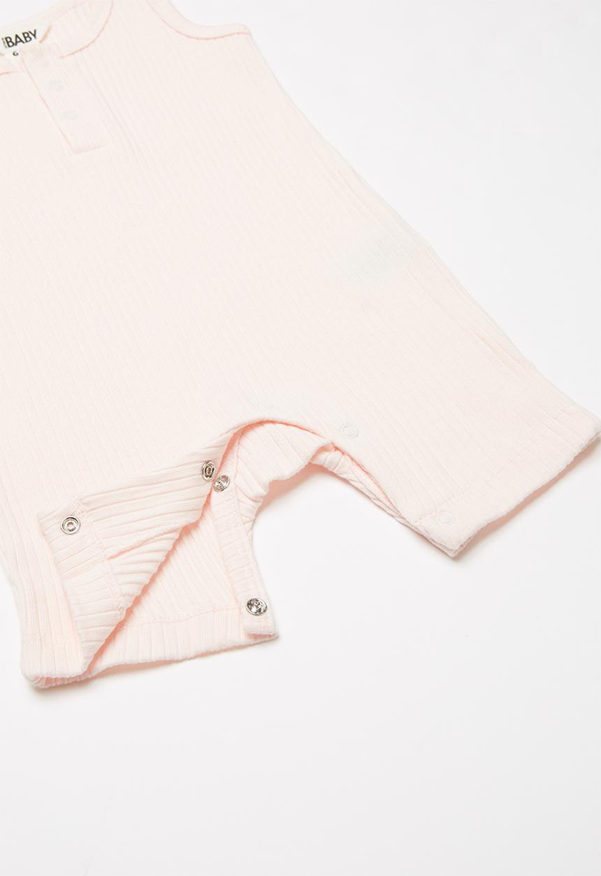 Cotton On - The sleeveless short leg romper -  pink