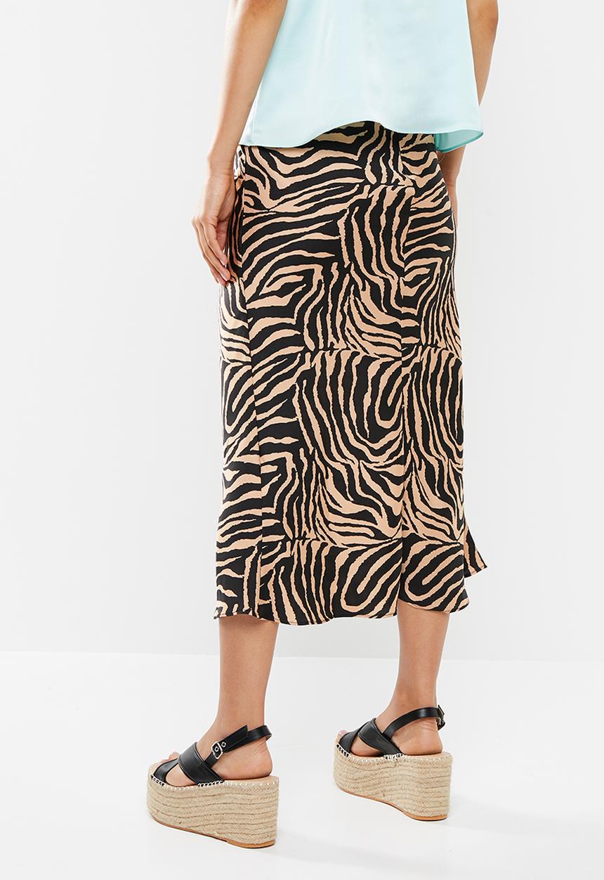 Glamorous - Midi skirt - black & neutral
