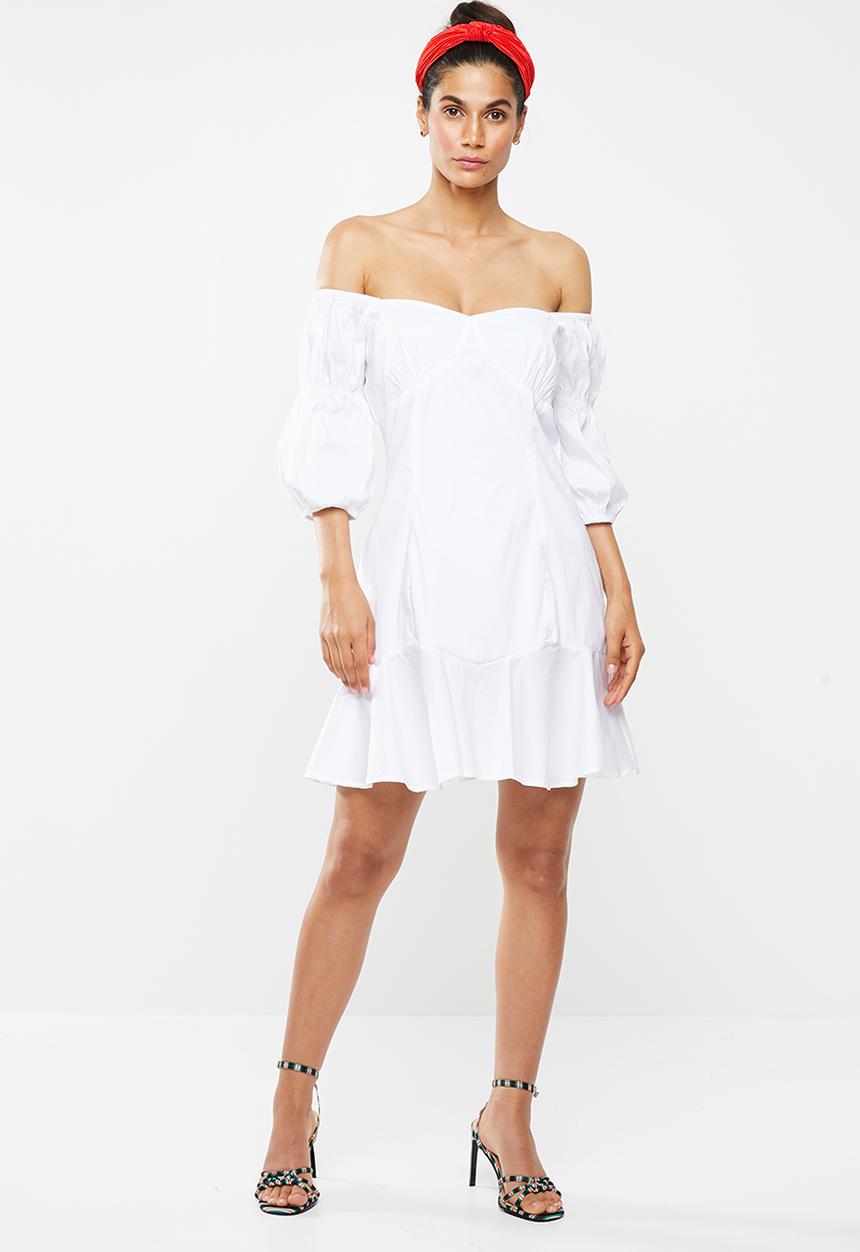Glamorous - Milkmaid dress - white