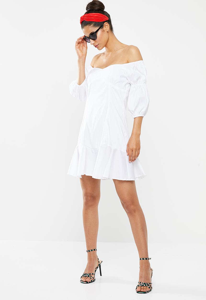 Glamorous - Milkmaid dress - white