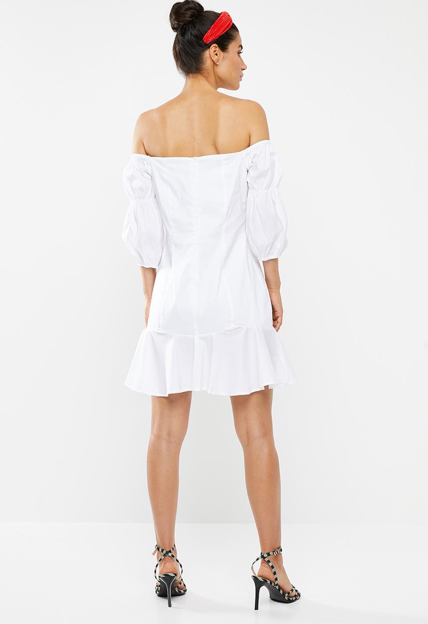 Glamorous - Milkmaid dress - white