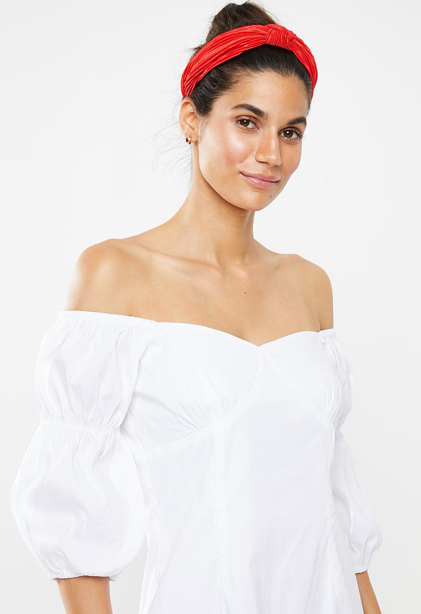 Glamorous - Milkmaid dress - white