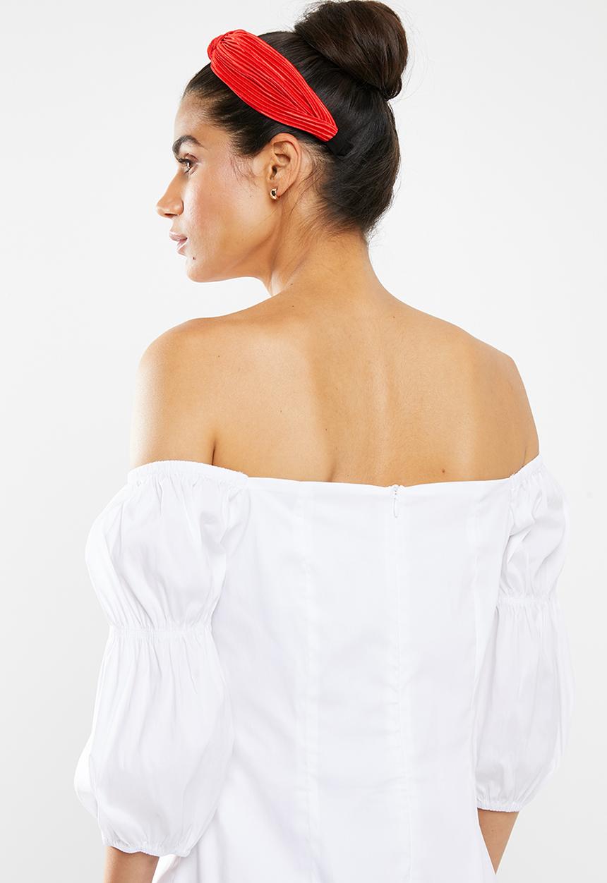 Glamorous - Milkmaid dress - white