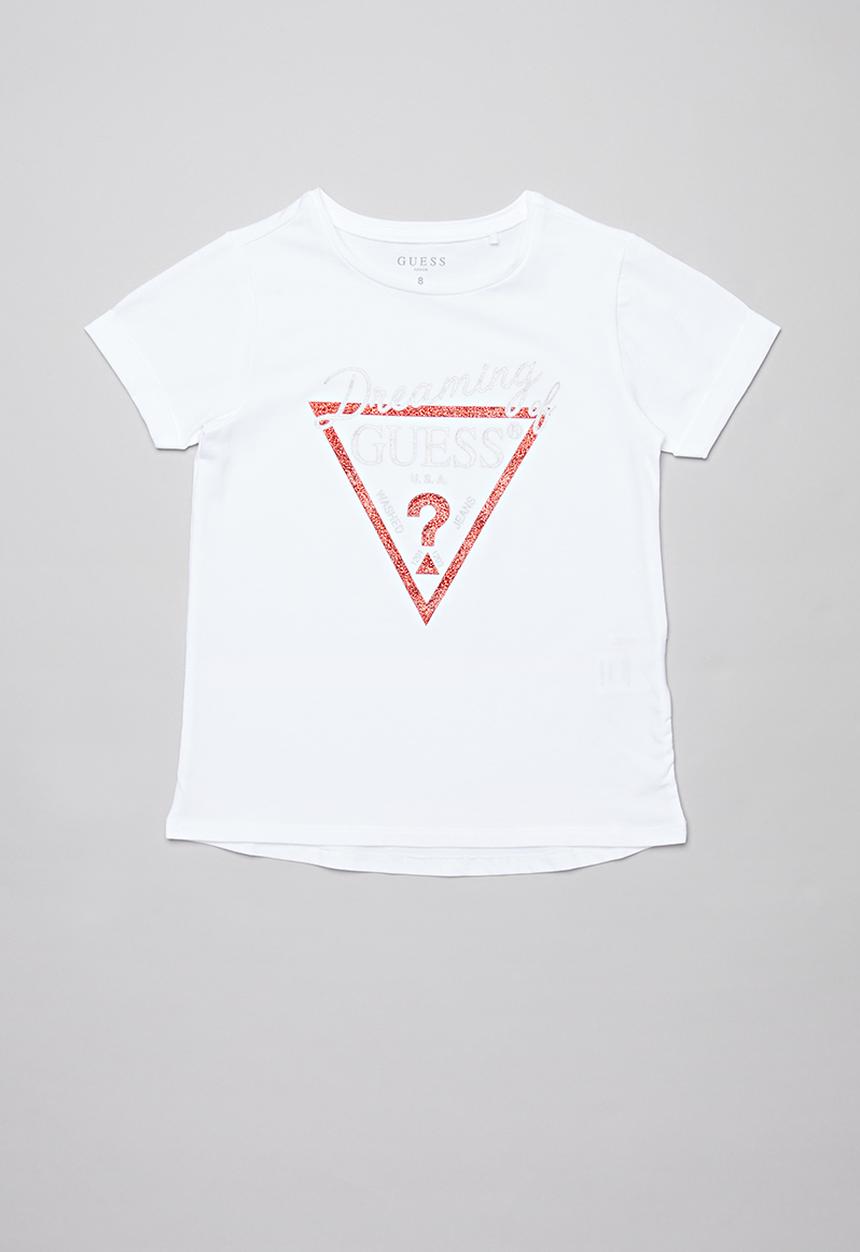 GUESS - Short sleeve guess tri tee - white