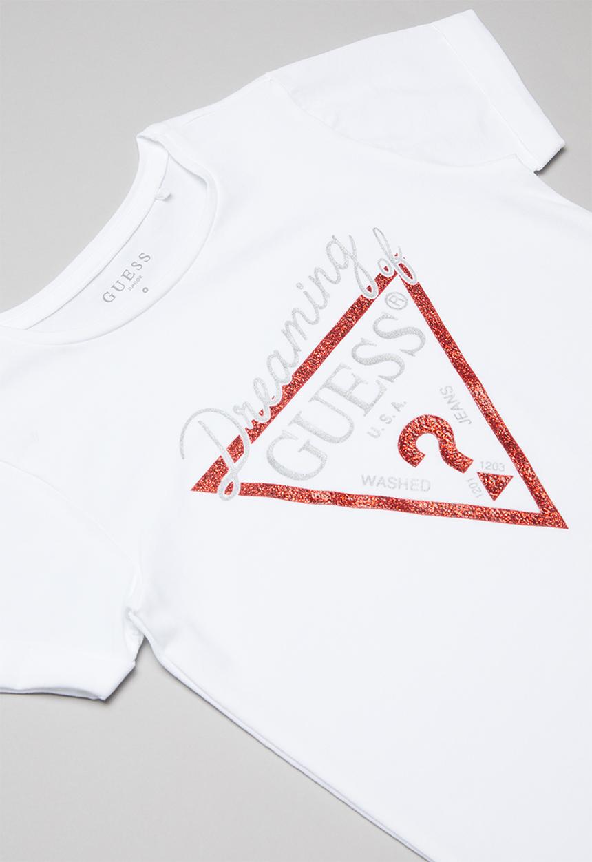 GUESS - Short sleeve guess tri tee - white